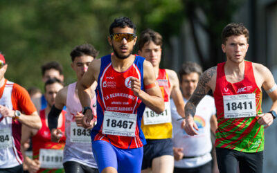 Wail Ez Zaouia en démonstration dans les rues de Bègles